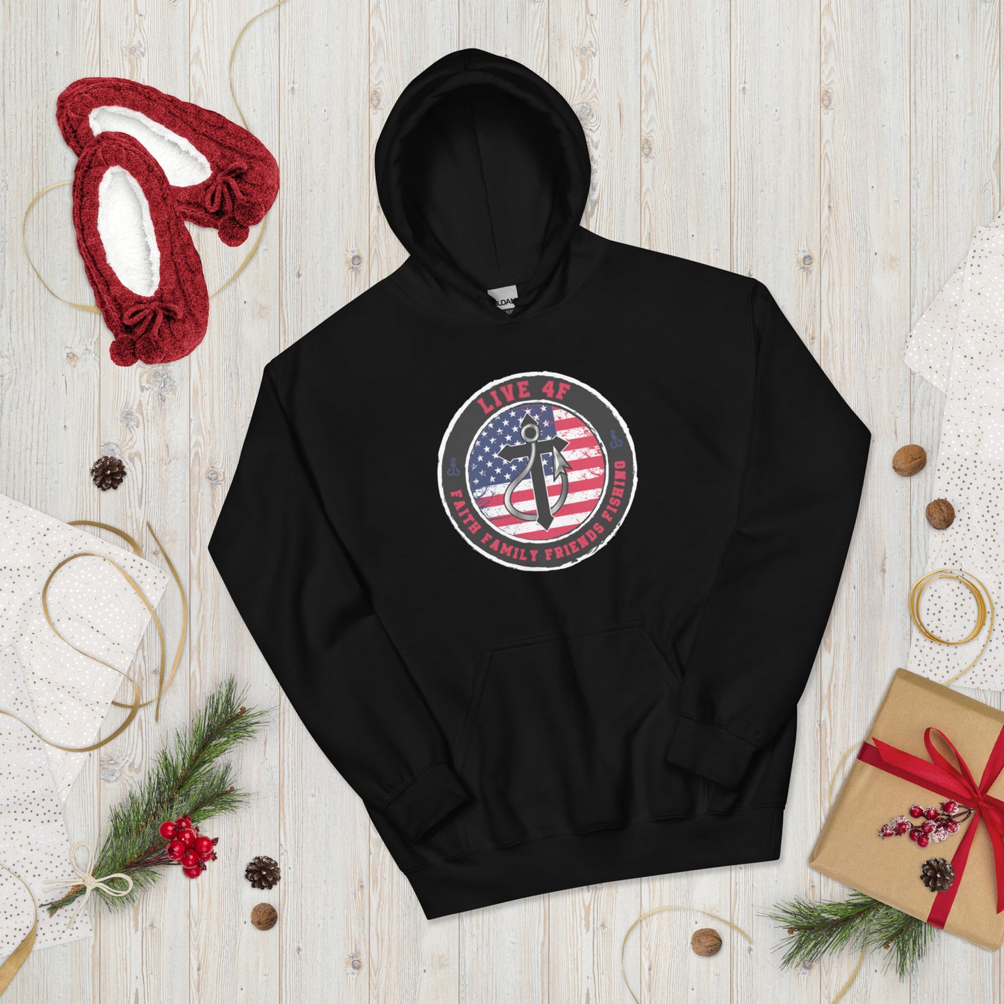 USA Flag 4F Unisex Hoodie