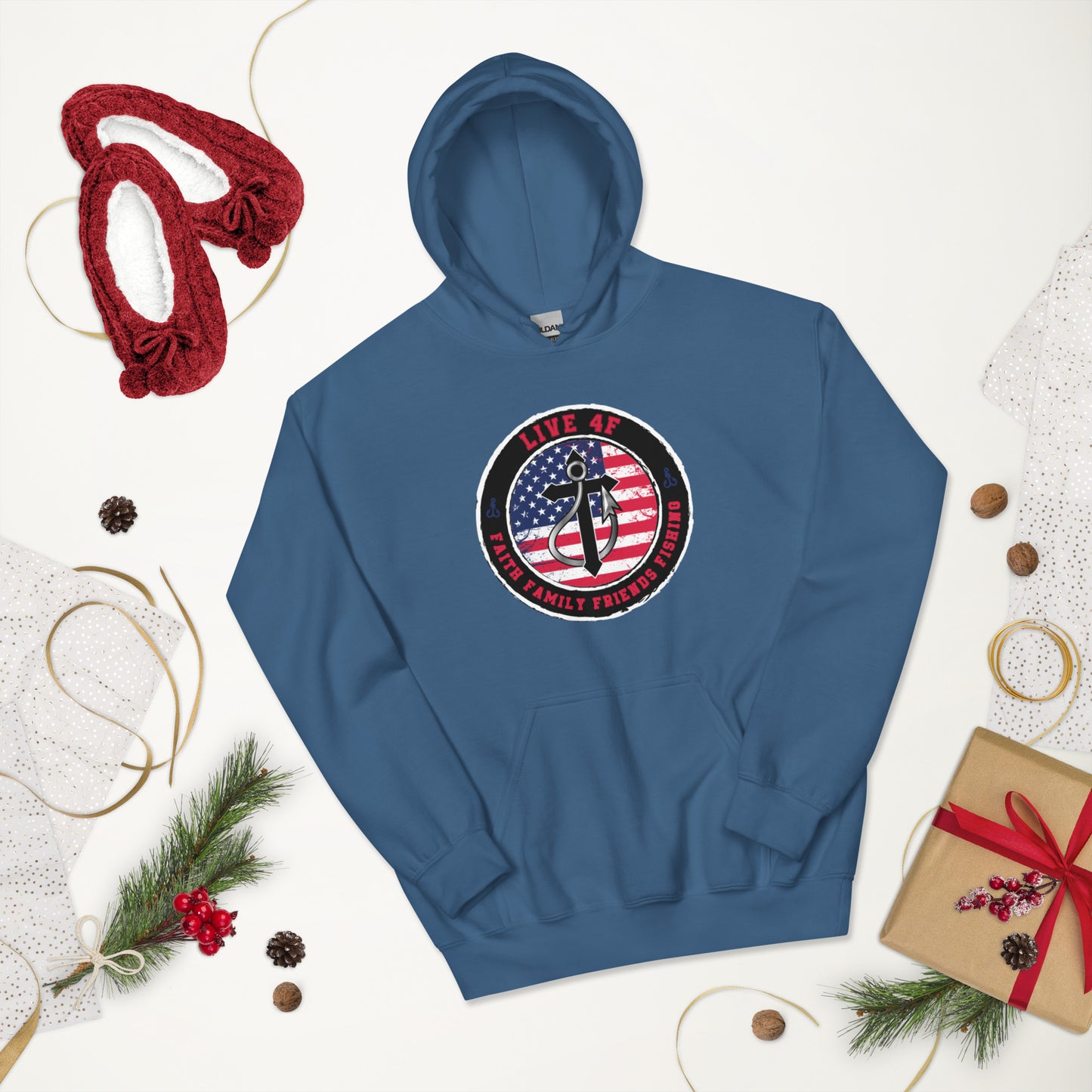 USA Flag 4F Unisex Hoodie