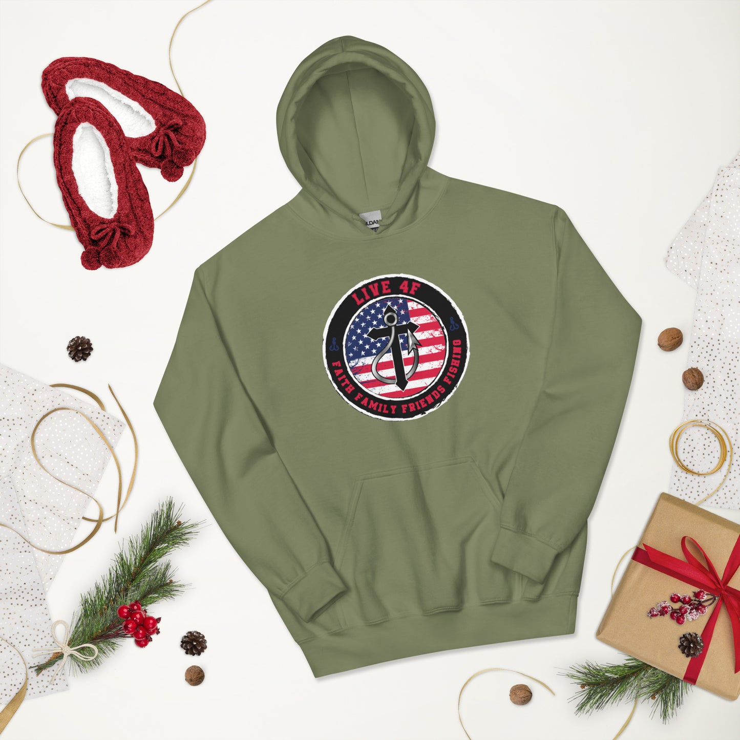 USA Flag 4F Unisex Hoodie