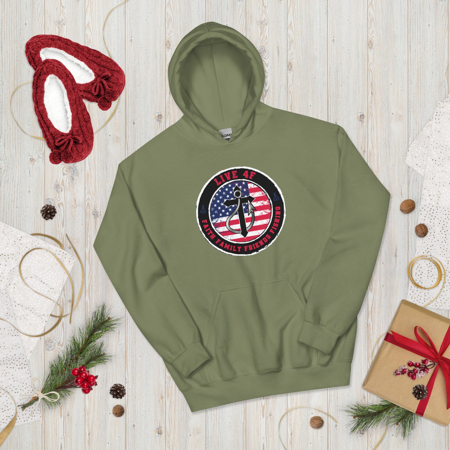 USA Flag 4F Unisex Hoodie