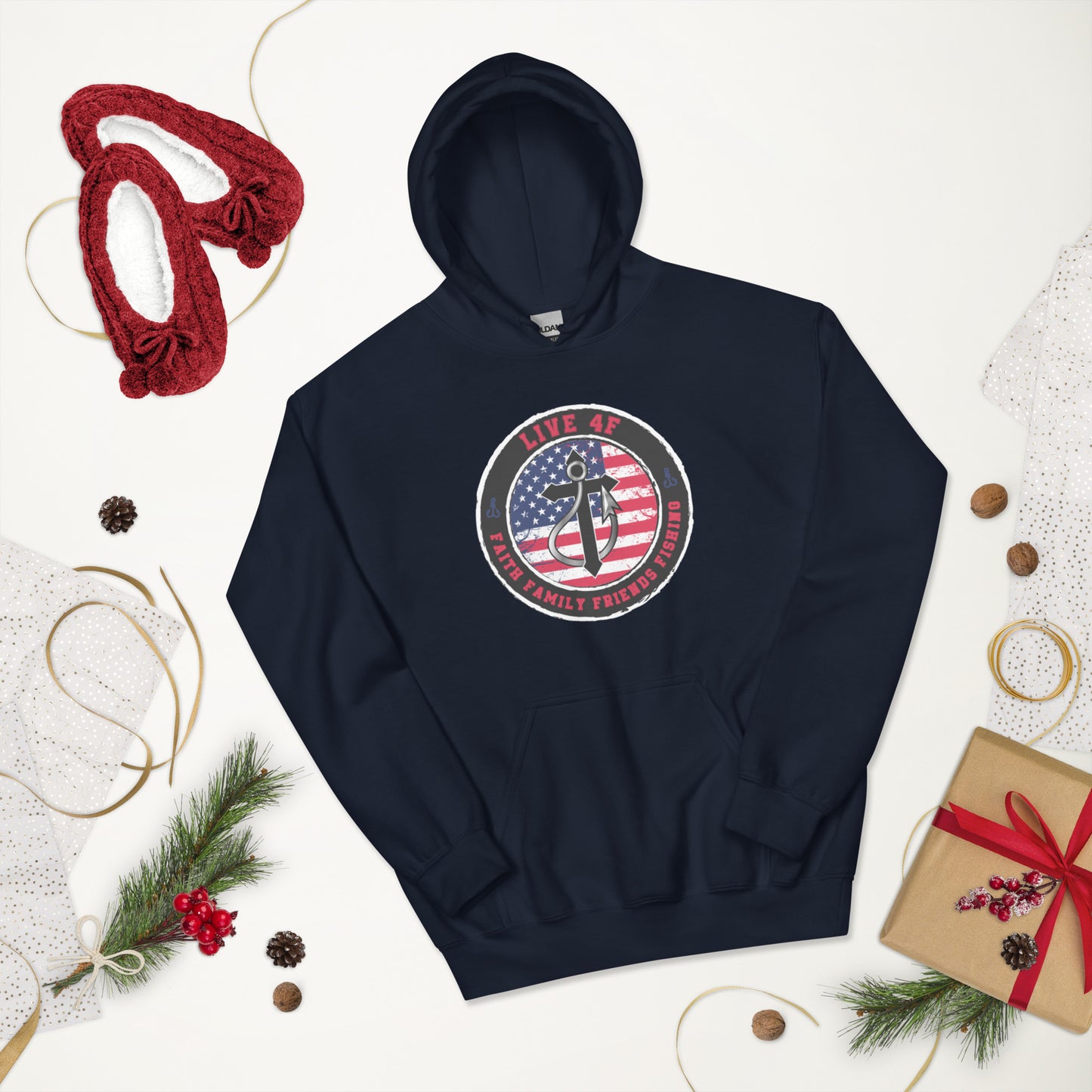 USA Flag 4F Unisex Hoodie