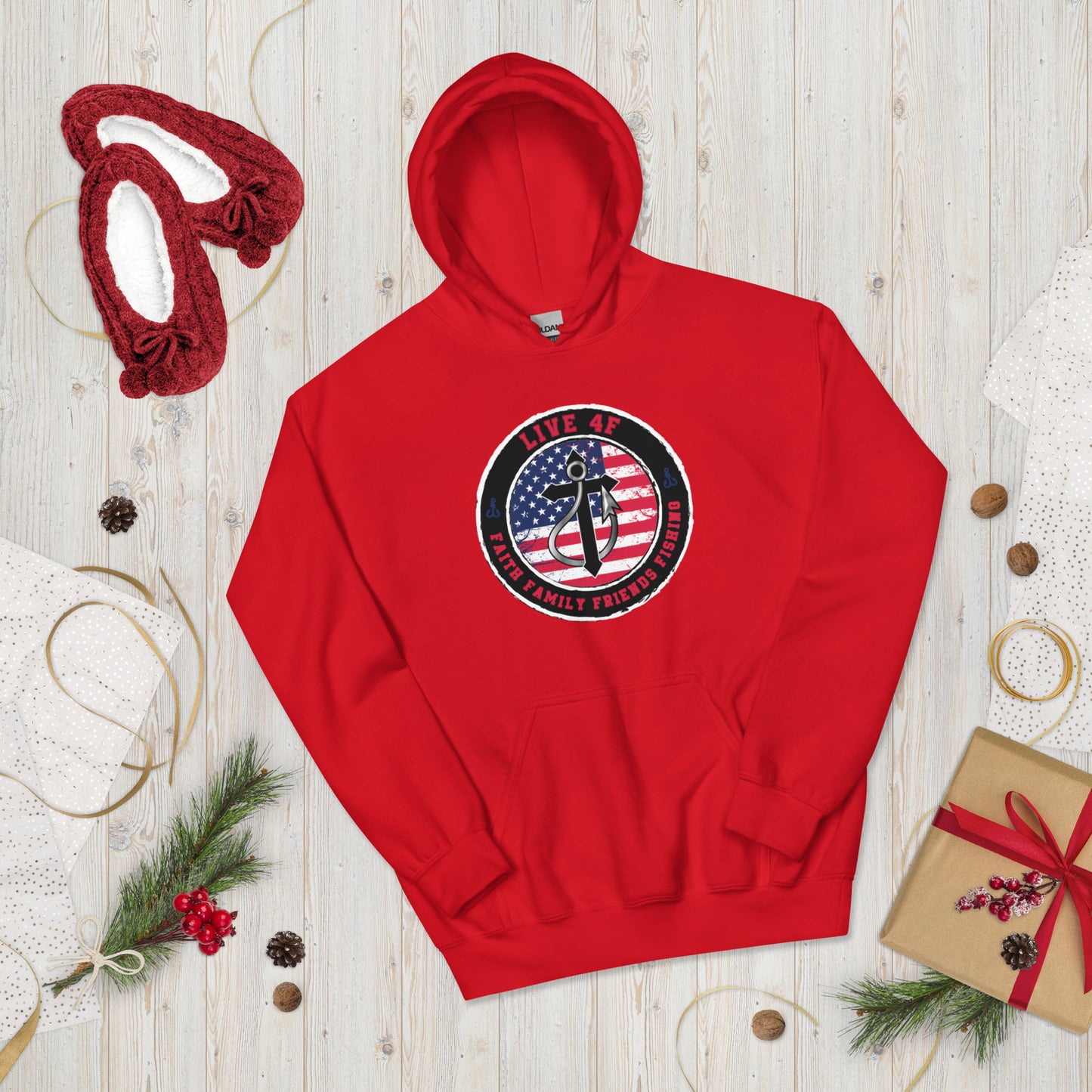 USA Flag 4F Unisex Hoodie