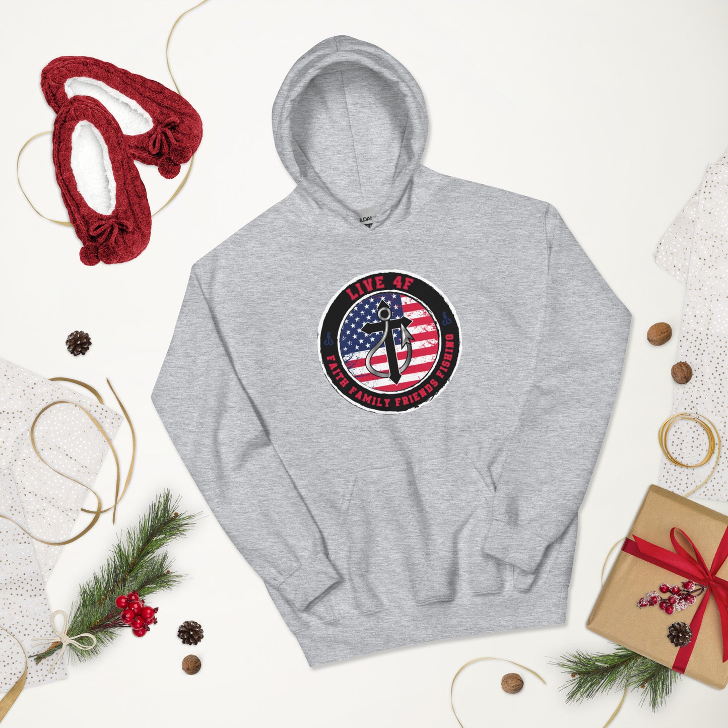 USA Flag 4F Unisex Hoodie