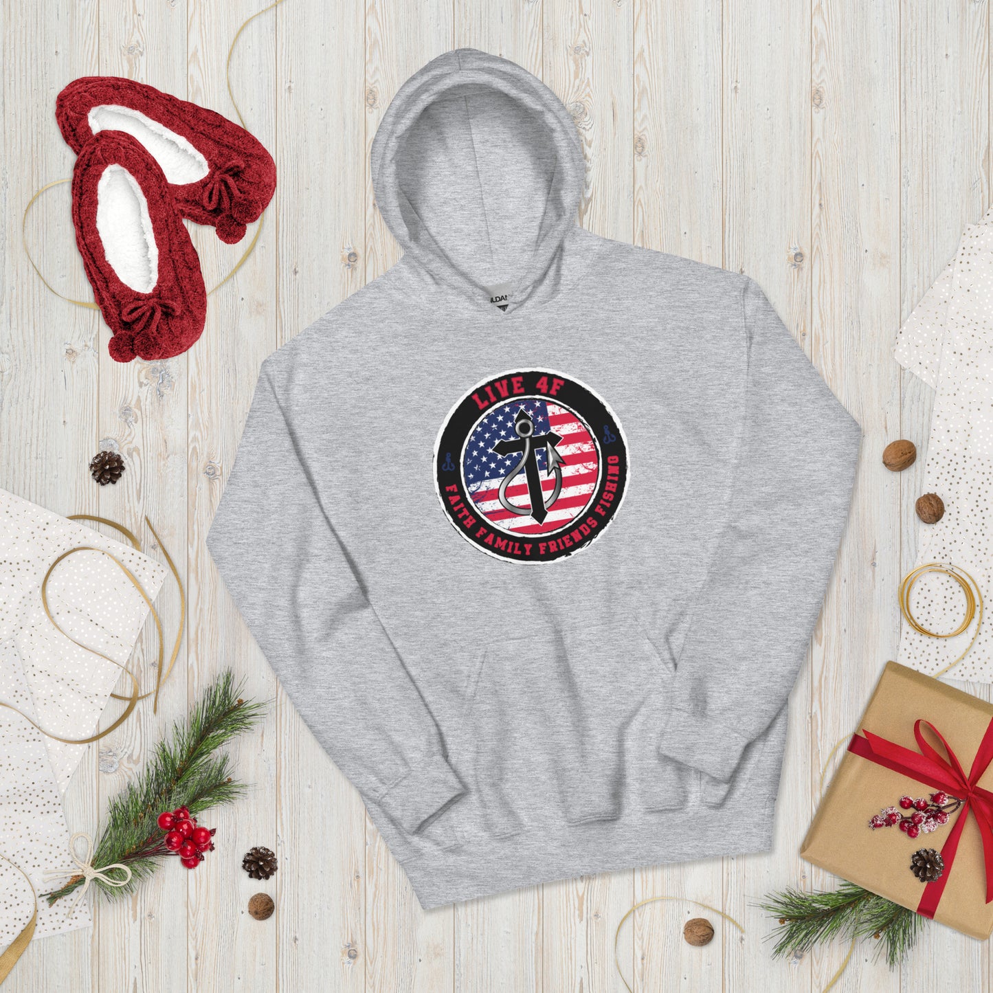 USA Flag 4F Unisex Hoodie