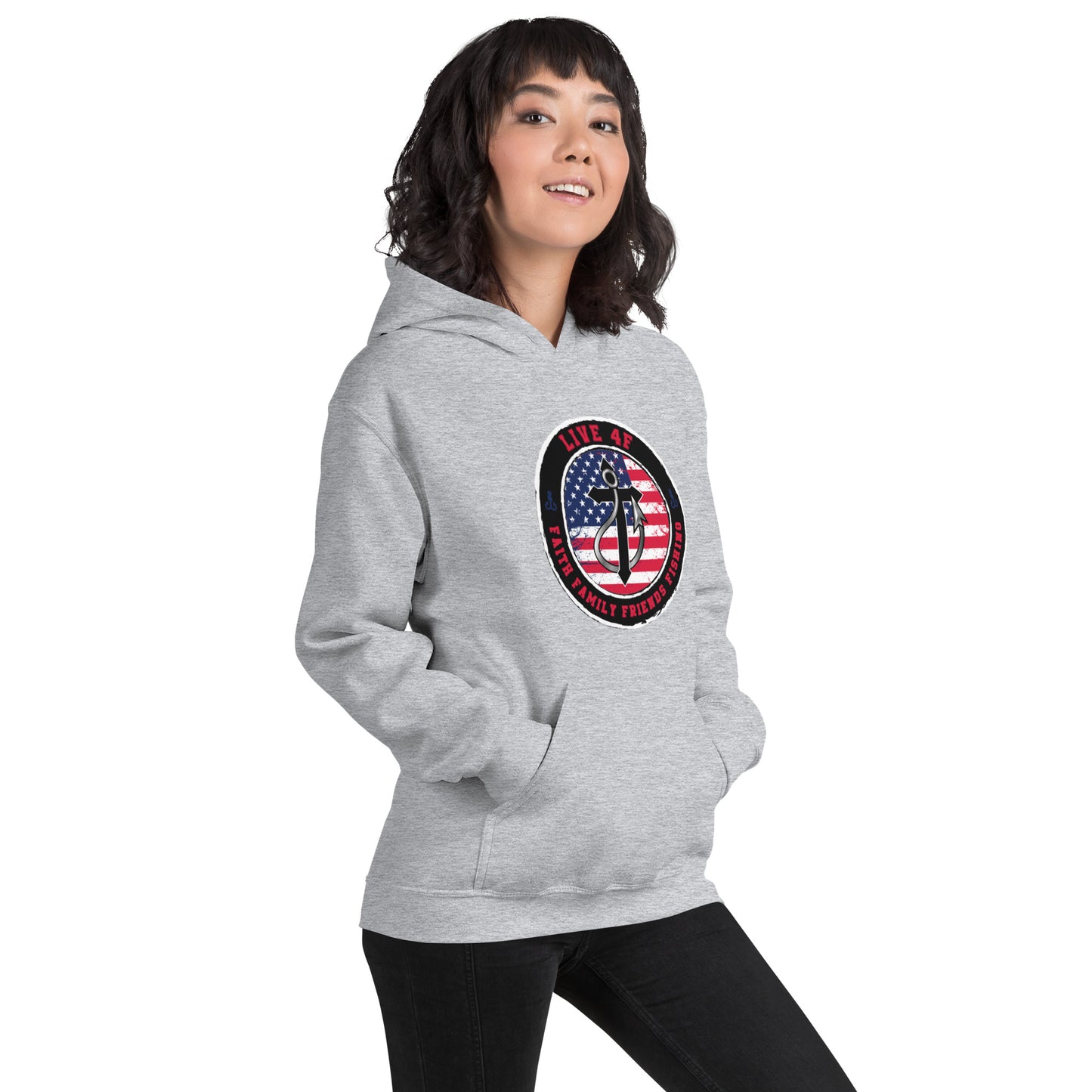 USA Flag 4F Unisex Hoodie