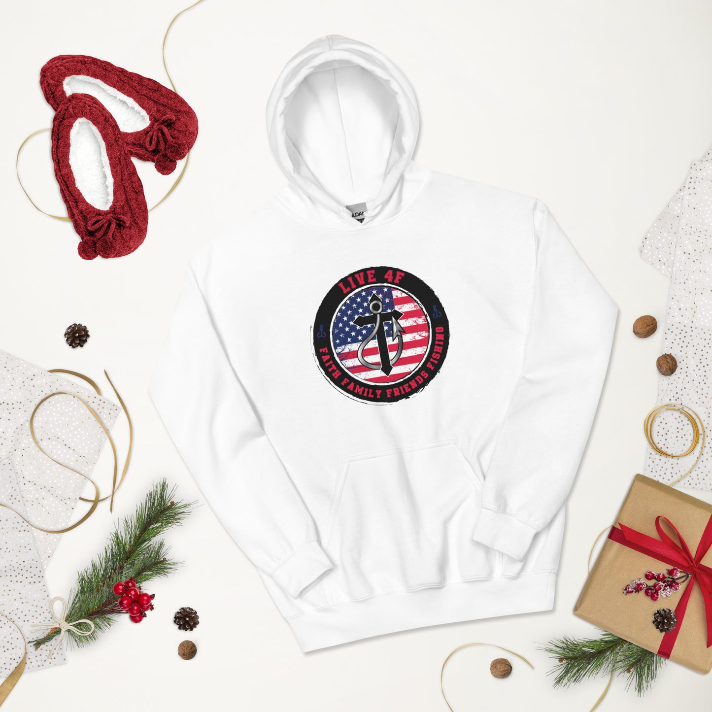 USA Flag 4F Unisex Hoodie