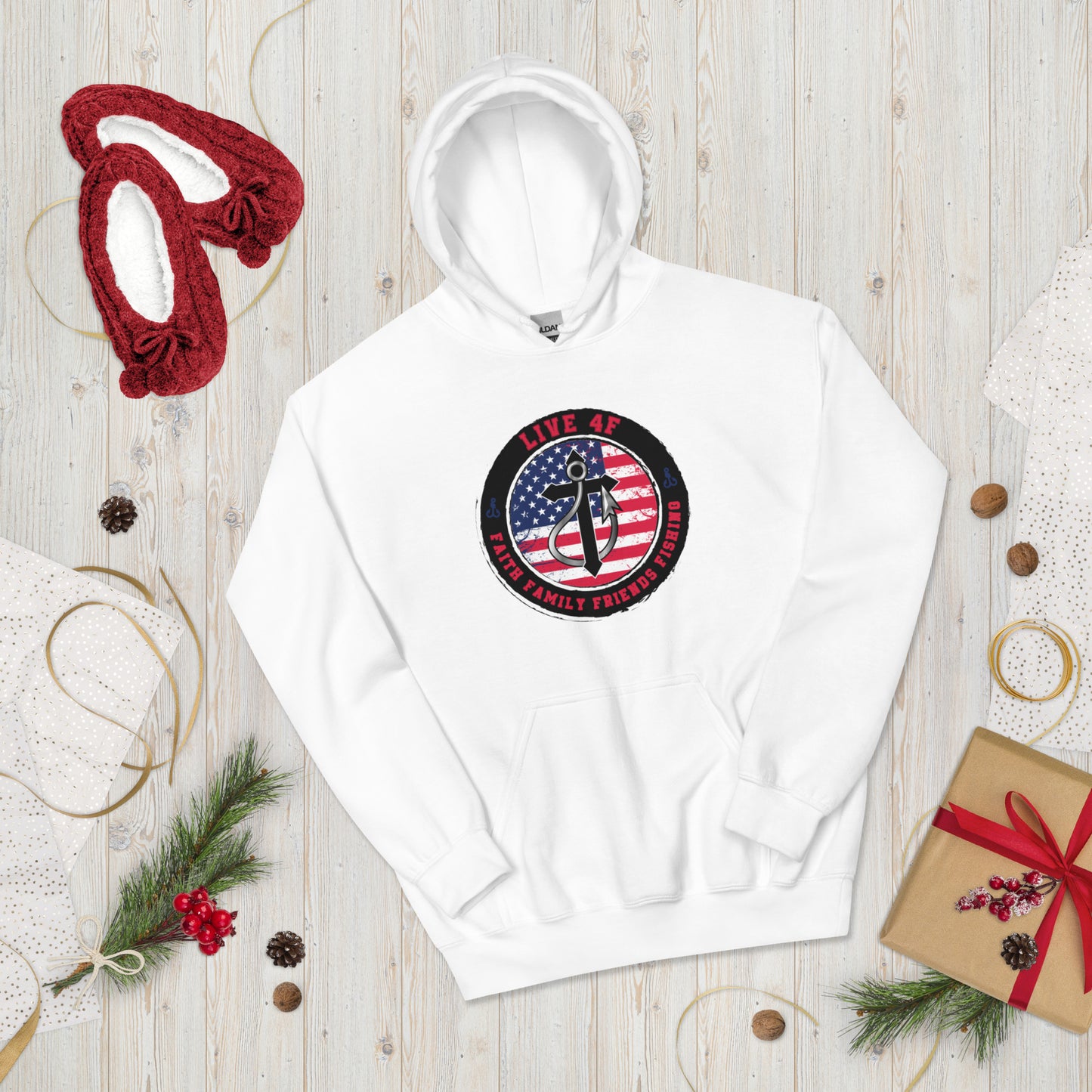 USA Flag 4F Unisex Hoodie