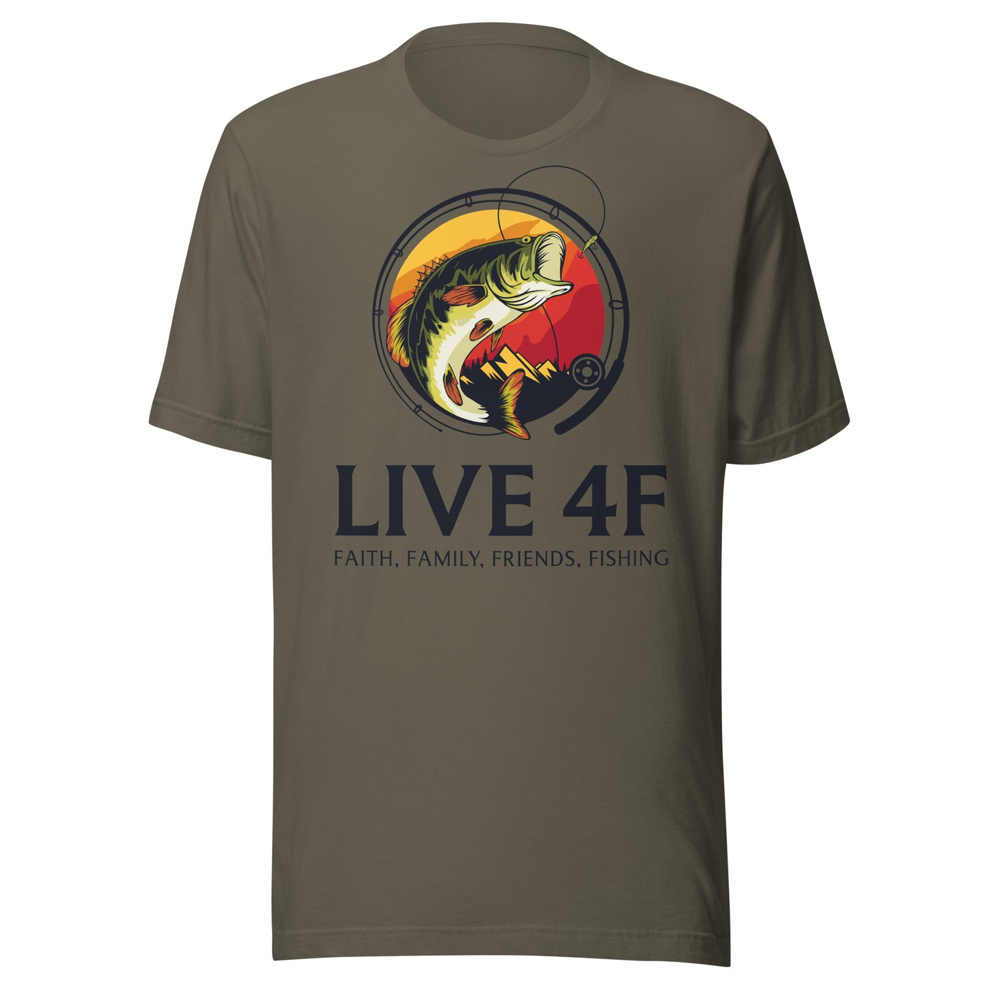 LIVE 4F Retro Bass Unisex t-shirt