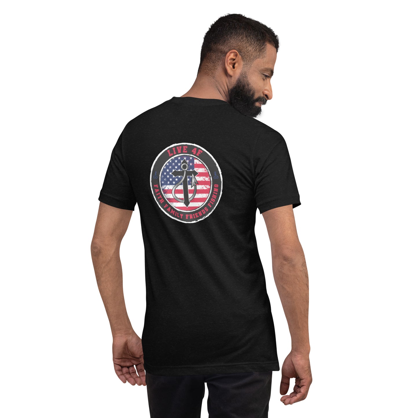 USA flag 4F Unisex t-shirt