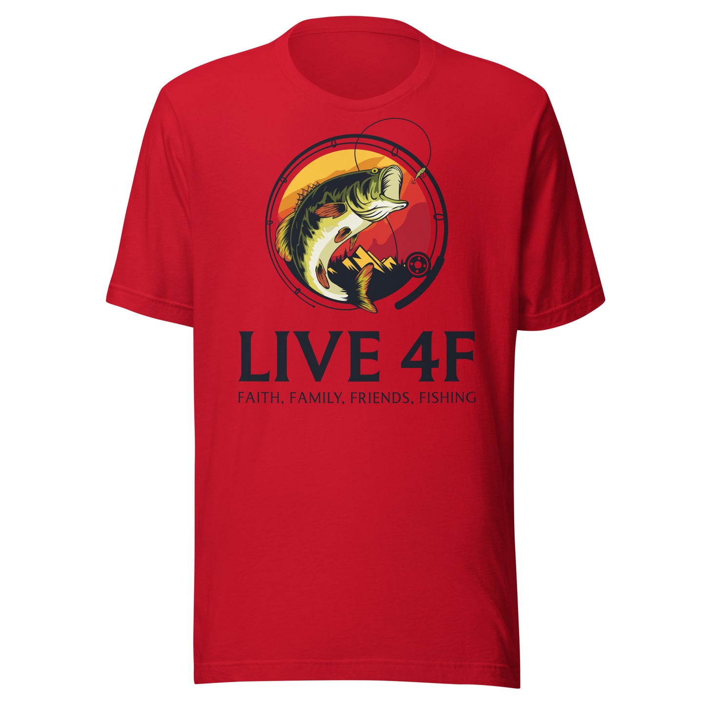 LIVE 4F Retro Bass Unisex t-shirt